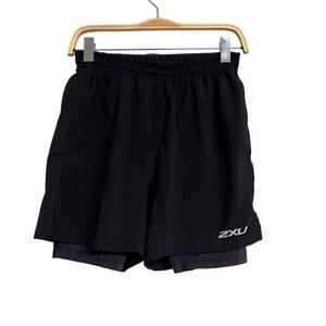 Mens‎ 2XU Pace Compression Black Shorts